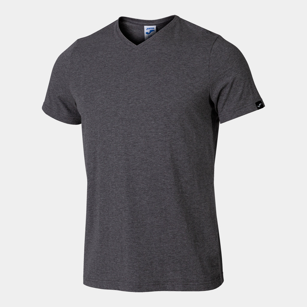 Joma VERSALLES Cotton V-neck T-shirt (Melange Gray)