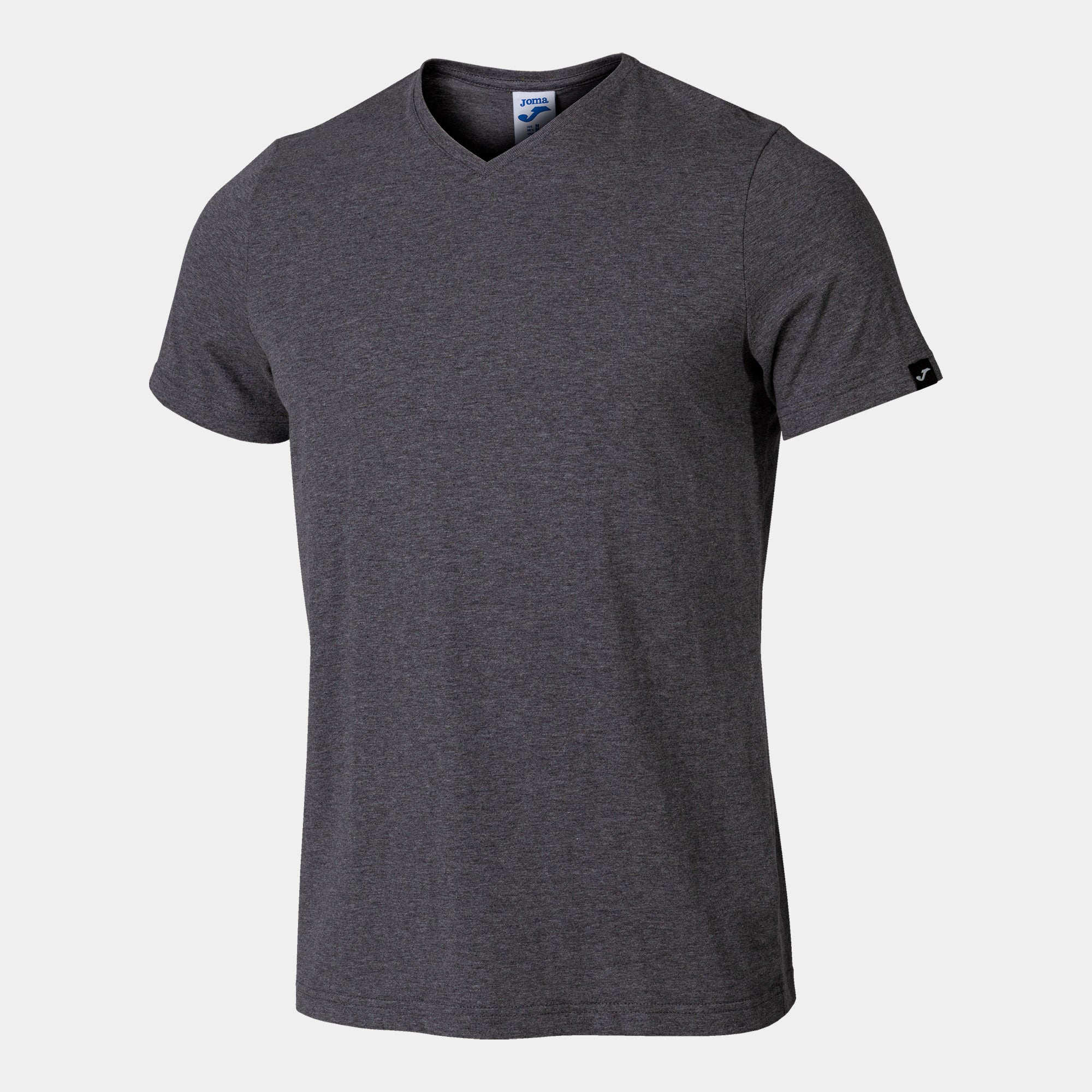 Joma VERSALLES Cotton V-neck T-shirt (Melange Gray)