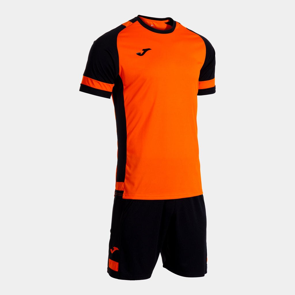 Joma LIDER Shirt and Short Set (Orange Black)