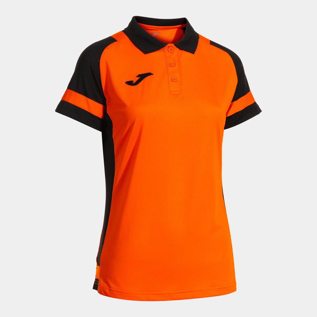Joma LIDER Women's Polo Shirt (Orange Black)