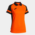 Joma LIDER Women's Polo Shirt (Orange Black)