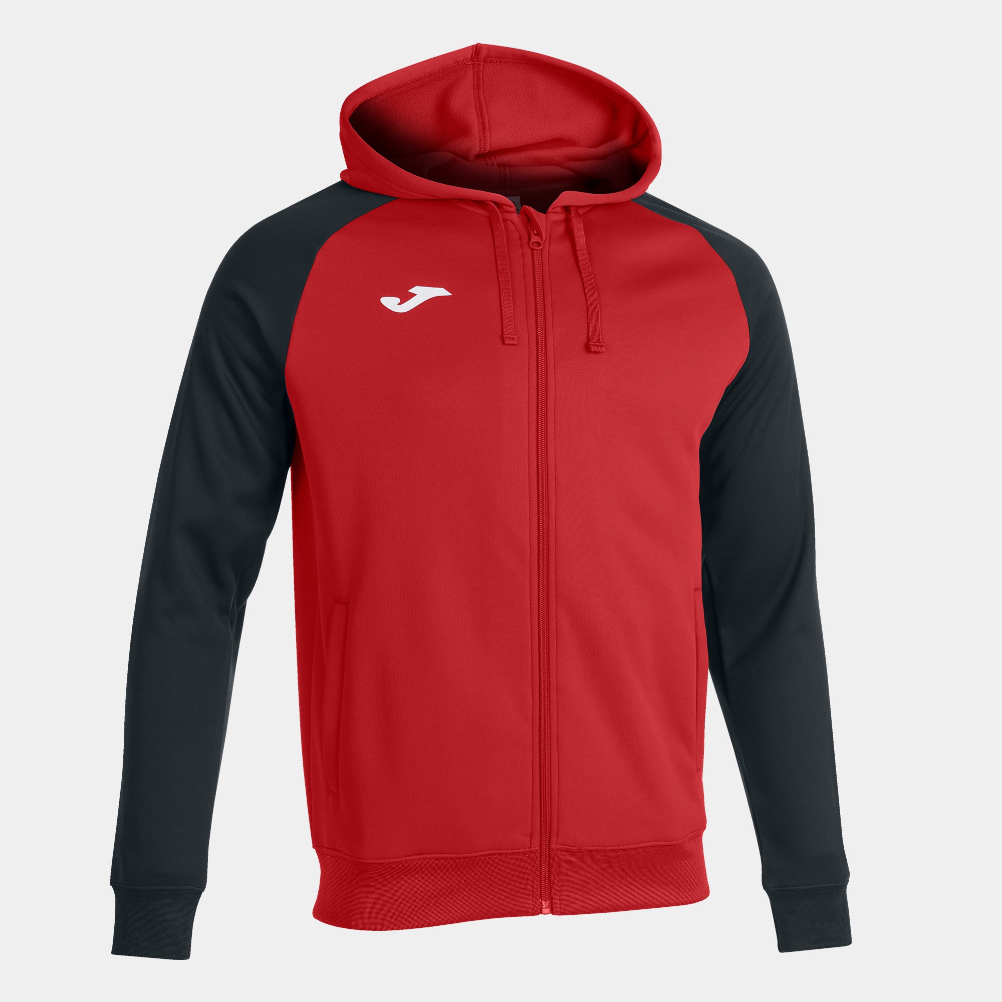Joma ACADEMY IV Full Zip Hooded Jacket (Red Black)