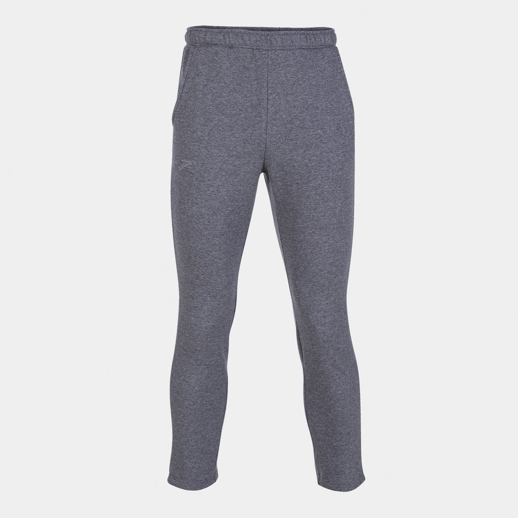 Joma MONTANA STRAIGHT Cotton Mix Fleece Tracksuit Bottoms (Melange Gray)