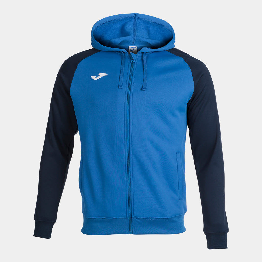 Joma ACADEMY IV Full Zip Hooded Jacket (Royal Blue Navy Blue)