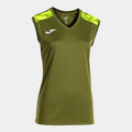 Joma CHAMPIONSHIP VIII Women's Sleeveless Shirt (Green Fluo Yellow)