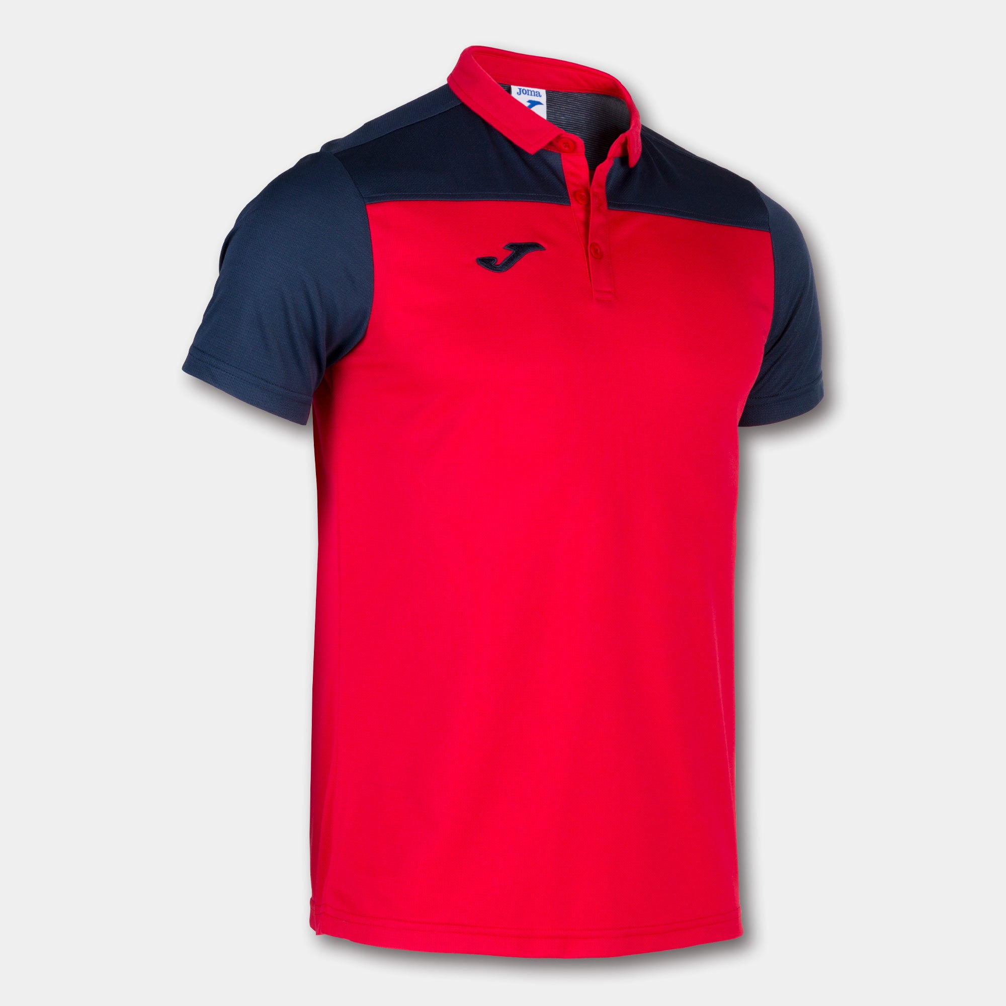 Joma HOBBY II Polo Shirt (Red Navy Blue)