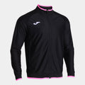 Joma COMBI PREMIUM Full Zip Tracksuit Jacket (Black Fluo Pink)