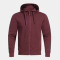 Joma HEROIC Cotton Mix Fleece Full Zip Hoodie (Burgundy Black)