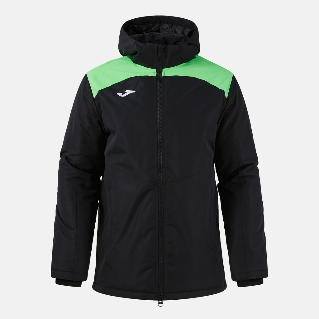 Joma TRIVOR II Insulated Anorak (Black Fluo Green)