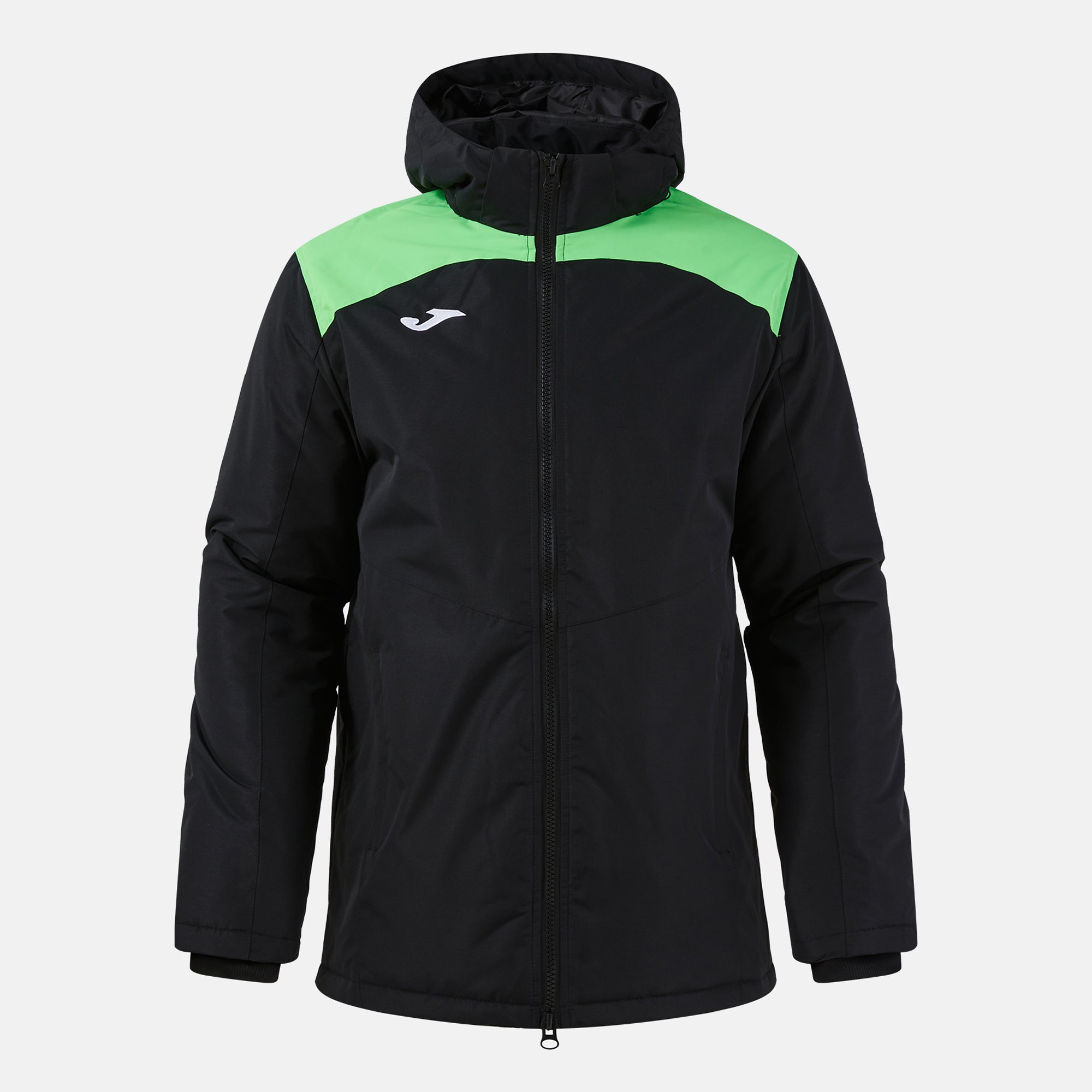 Joma TRIVOR II Insulated Anorak (Black Fluo Green)