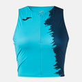 Joma PICASHO CITY Women's Running Vest (Fluo Turquoise Dark Navy)