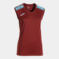 Joma CHAMPIONSHIP VIII Women's Sleeveless Shirt (Burgundy Sky Blue)