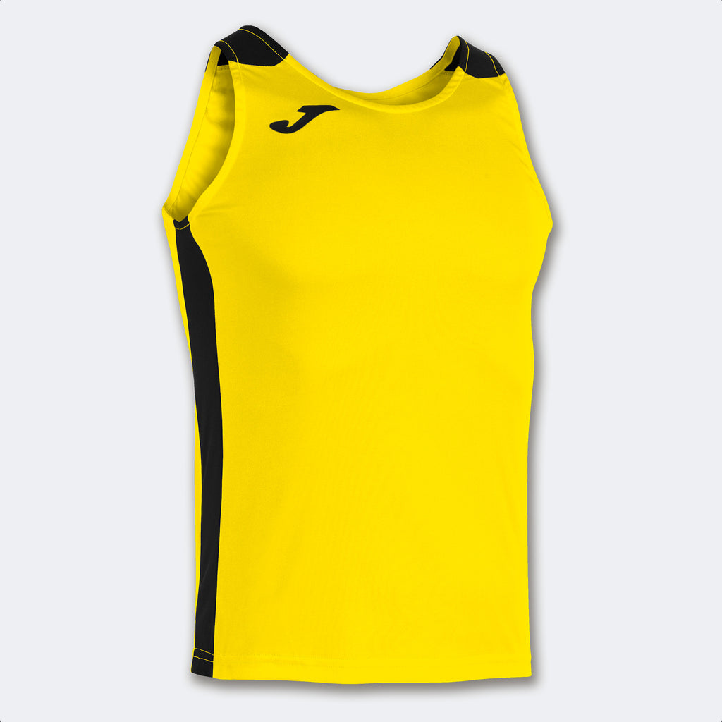Joma RECORD II Sleeveless Running Vest (Yellow Black)