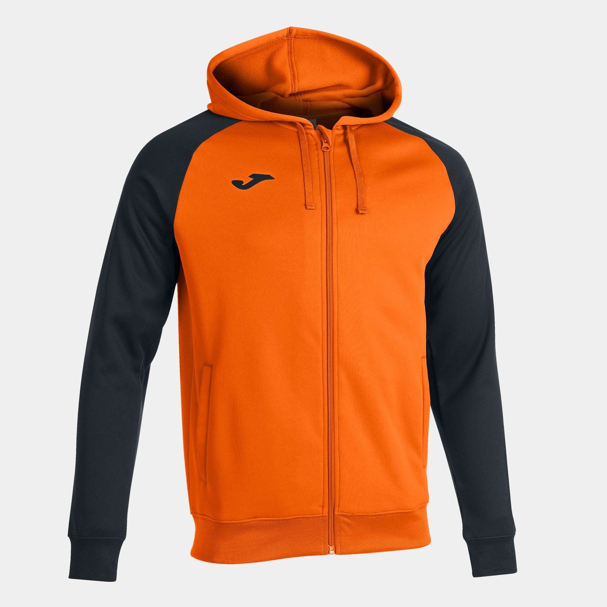 Joma ACADEMY IV Full Zip Hooded Jacket (Orange Black)