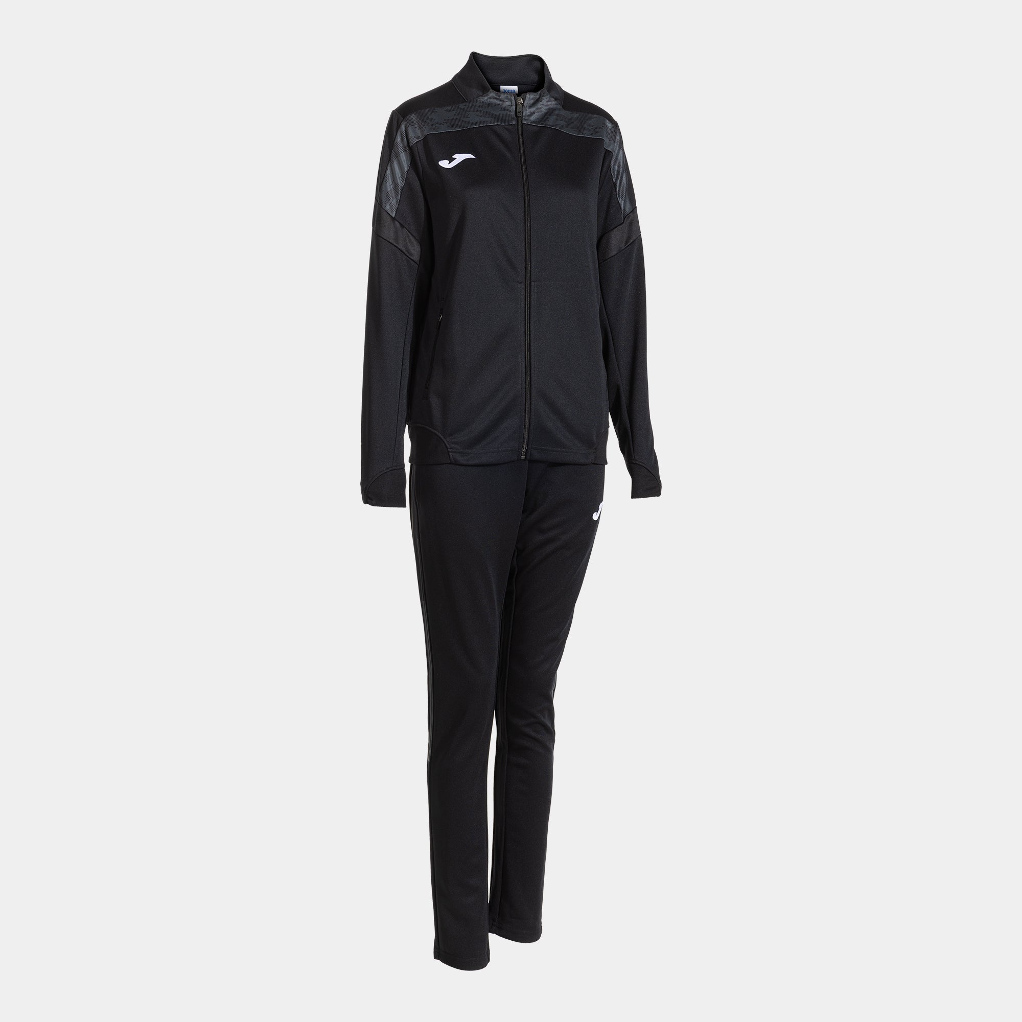 Joma CHAMPIONSHIP VIII Women's Tracksuit Set (Black Dark Gray)
