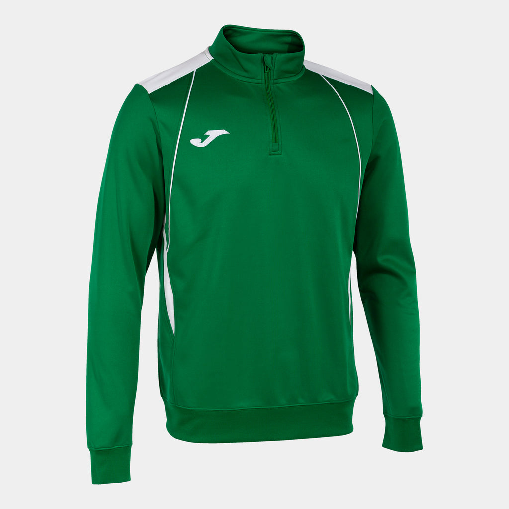 Joma CHAMPIONSHIP VII Qtr Zip Sweatshirt (Green White)